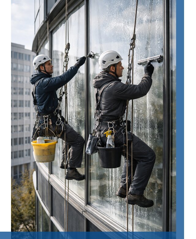 Мойка панорамных окон в Кстове от 356 р. заказать у ВЫСОТНИК-Ксв
