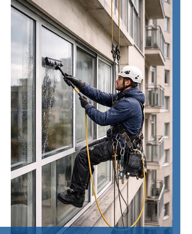 Мойка балконного остекления в Кстове от 3564 р. | ВЫСОТНИК-Ксв