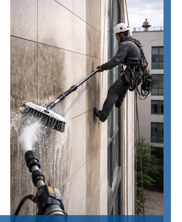 Мойка фасада из керамогранита в Кстове от 306 р. | ВЫСОТНИК-Ксв