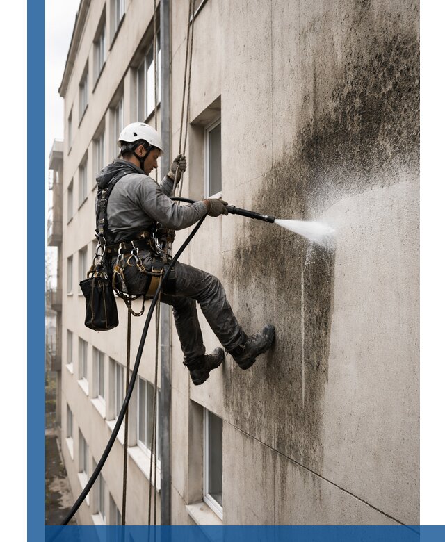 Профессиональная очистка фасадов от плесени в Кстове