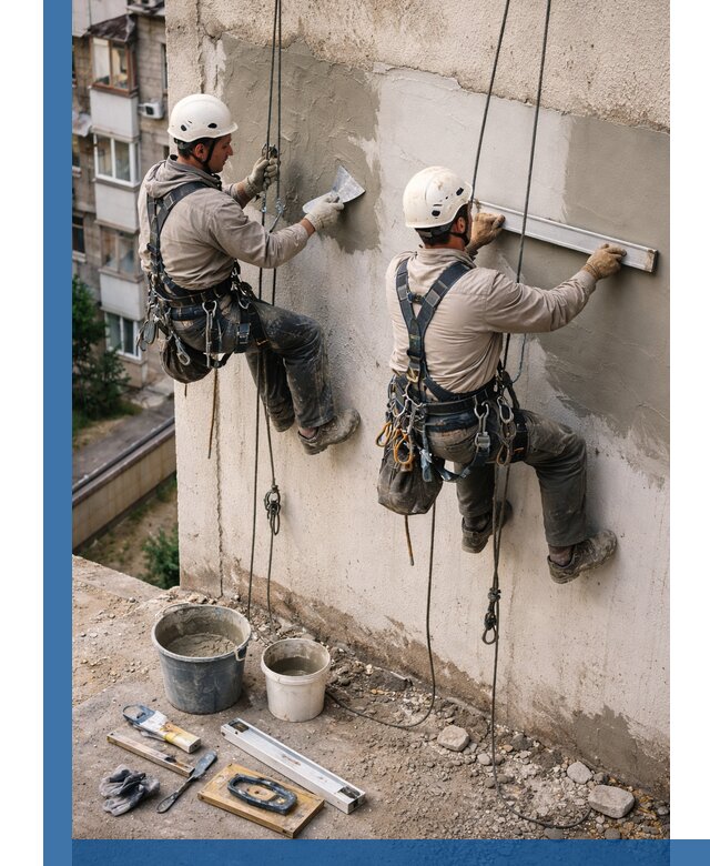 Комплексный ремонт штукатурного фасада с гарантией в Кстове