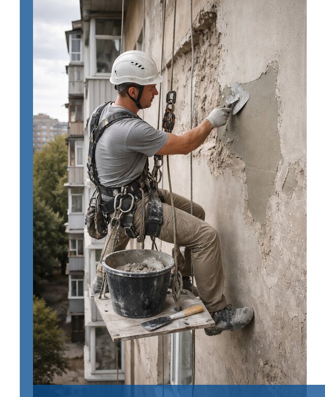 Восстановление фасадной штукатурки в Кстове с гарантией качества