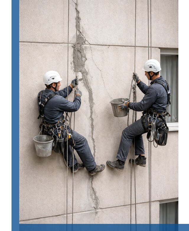 Заделка трещин на фасаде в Кстове с гарантийным ремонтом