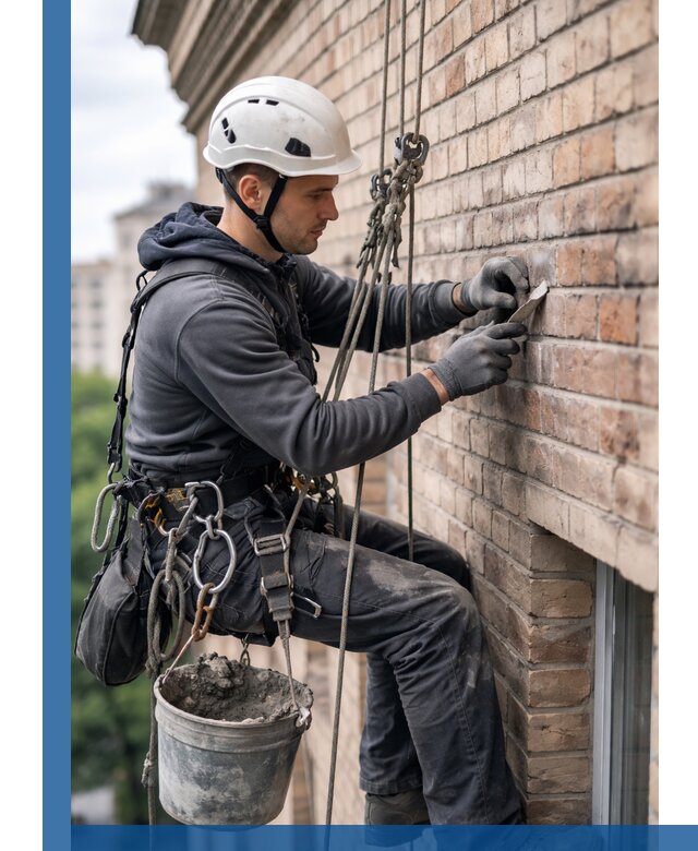 Качественный ремонт кирпичной кладки фасада в Кстове с гарантией