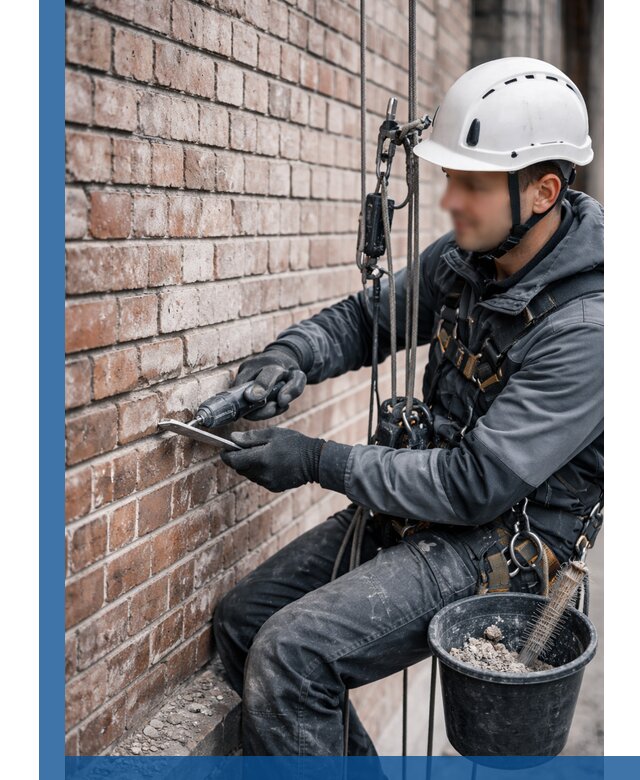 Расшивка кирпичных швов фасадов и стен, ремонт в Кстове