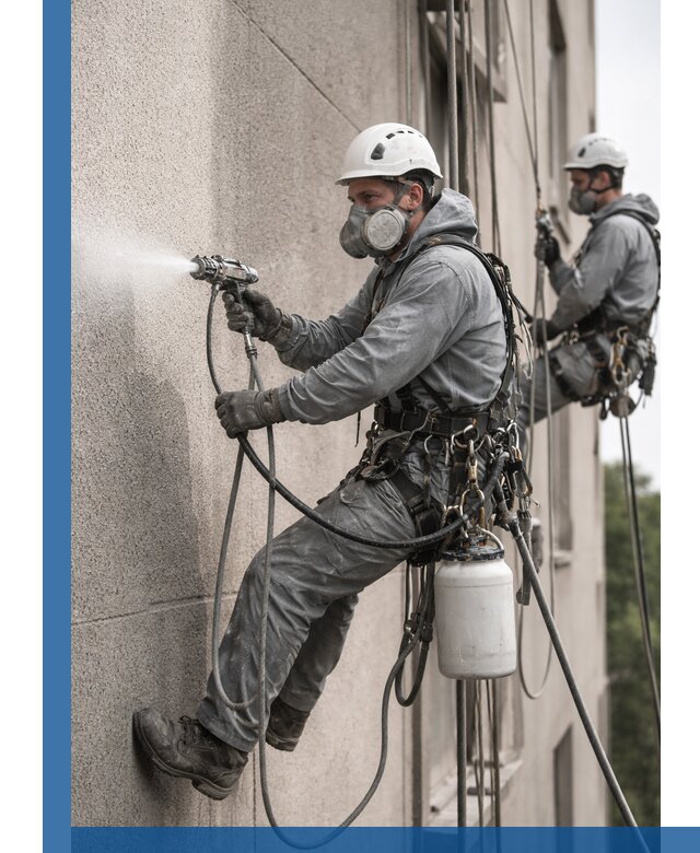 Безвоздушная покраска фасадов зданий в Кстове профессионально