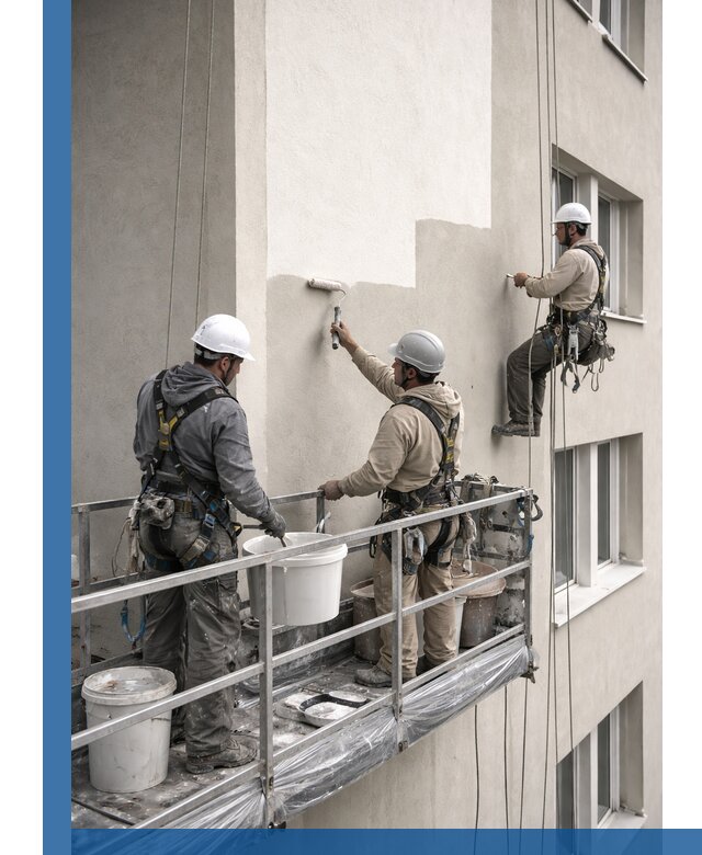 Покраска оштукатуренного фасада в Кстове под ключ с гарантией