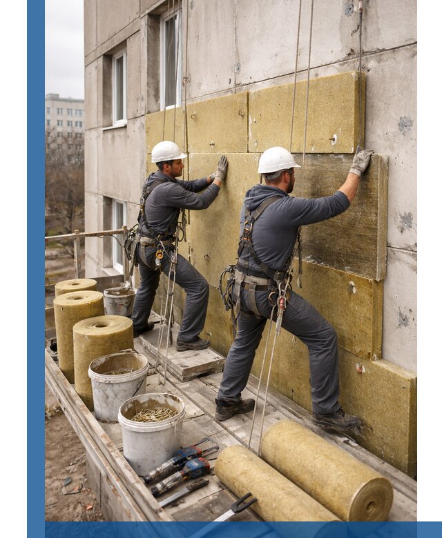 Утепление фасада минватой в Кстове под ключ с гарантией