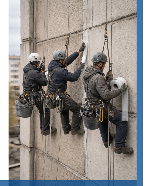 Ремонт межпанельных швов в Кстове от 764 р. | ВЫСОТНИК-Ксв