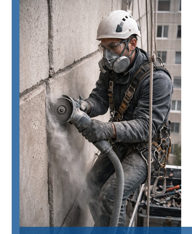 Штробление межпанельных швов в Кстове качественно и быстро