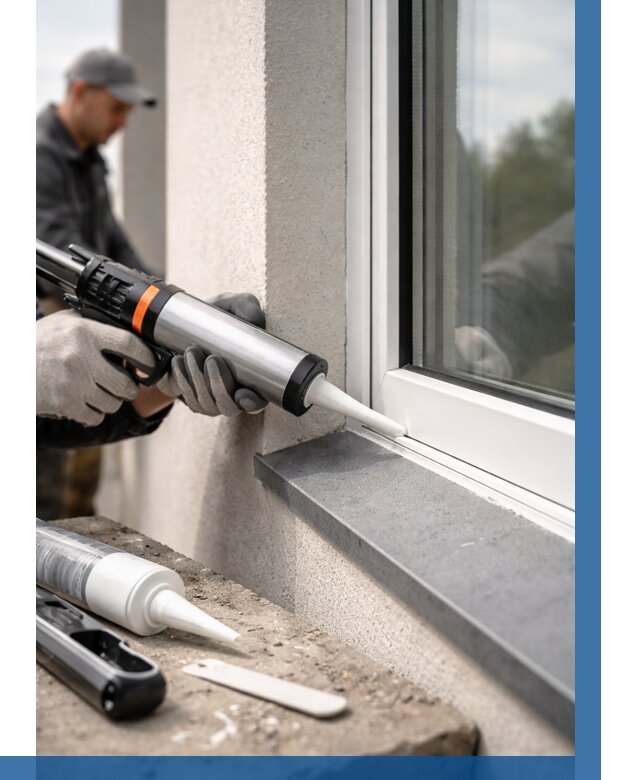 Герметизация монтажных швов окон в Кстове от 662 р. | ВЫСОТНИК-Ксв