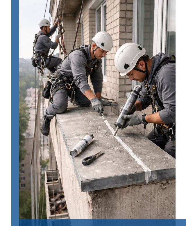 Герметизация балконного козырька в Кстове профессионально