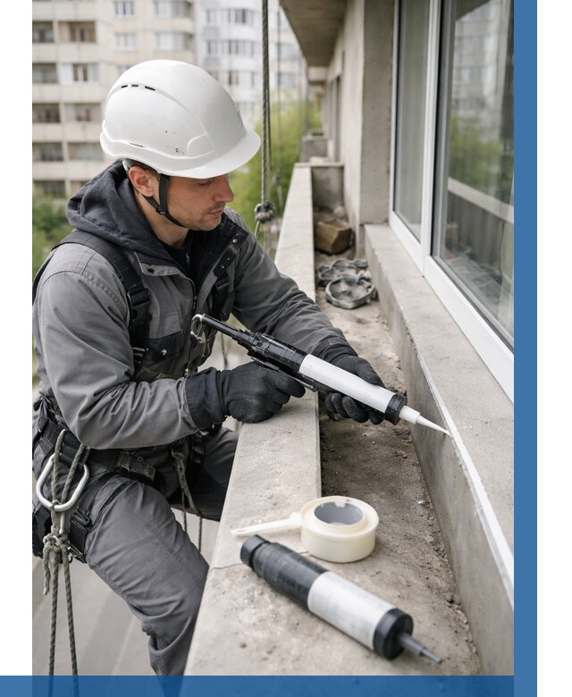 Герметизация швов лоджии в Кстове от 4583 р. | ВЫСОТНИК-Ксв