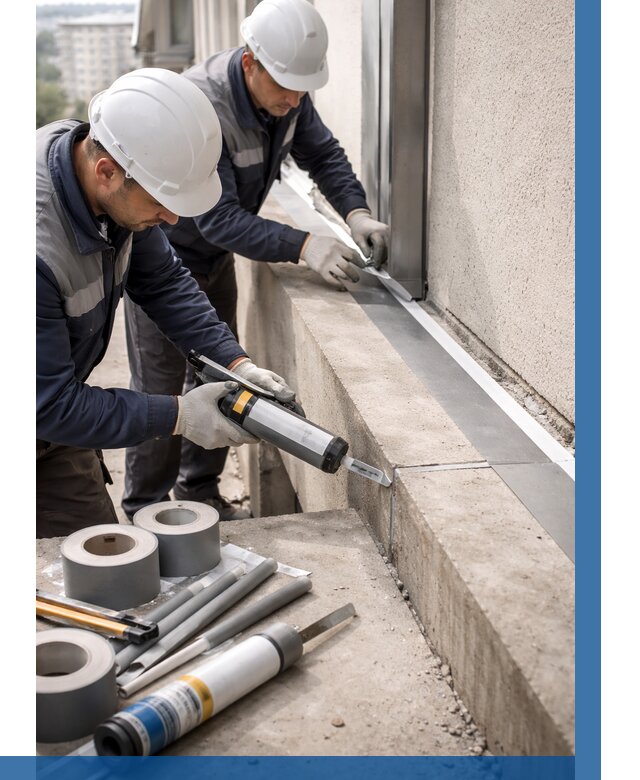 Герметизация примыкания балкона в Кстове от 4583 р. | ВЫСОТНИК-Ксв