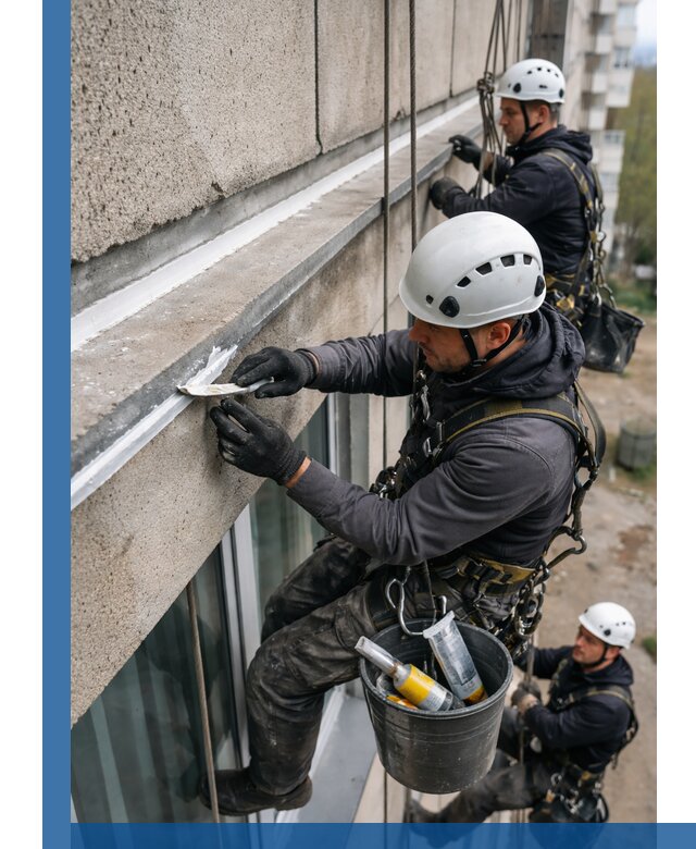 Герметизация примыкания балкона в Кстове под ключ с гарантией