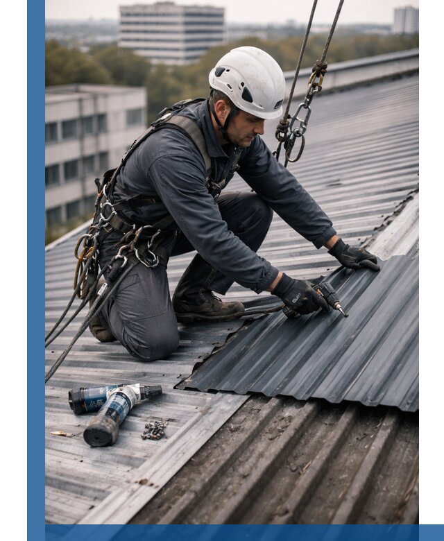 Ремонт профнастила на кровле в Кстове, работы под ключ