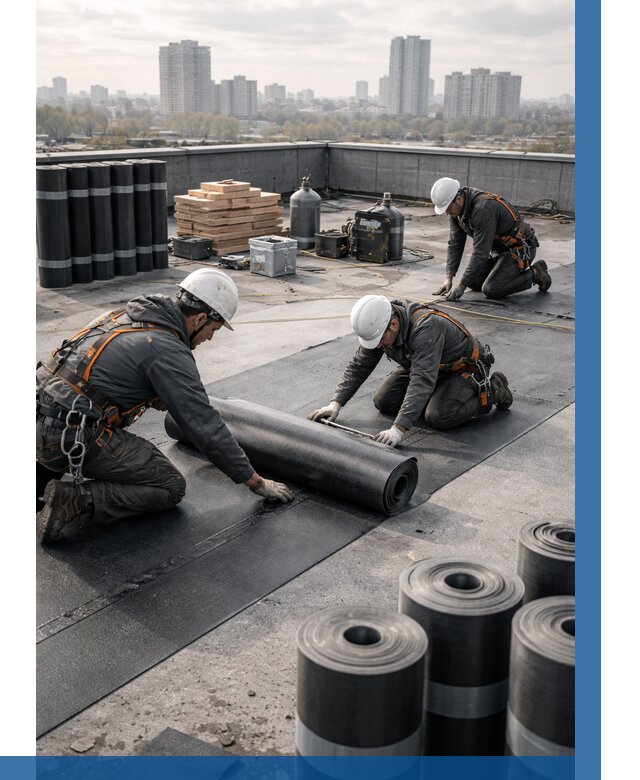 Монтаж мягкой кровли под ключ в Кстове от 458 р. | ВЫСОТНИК-Ксв