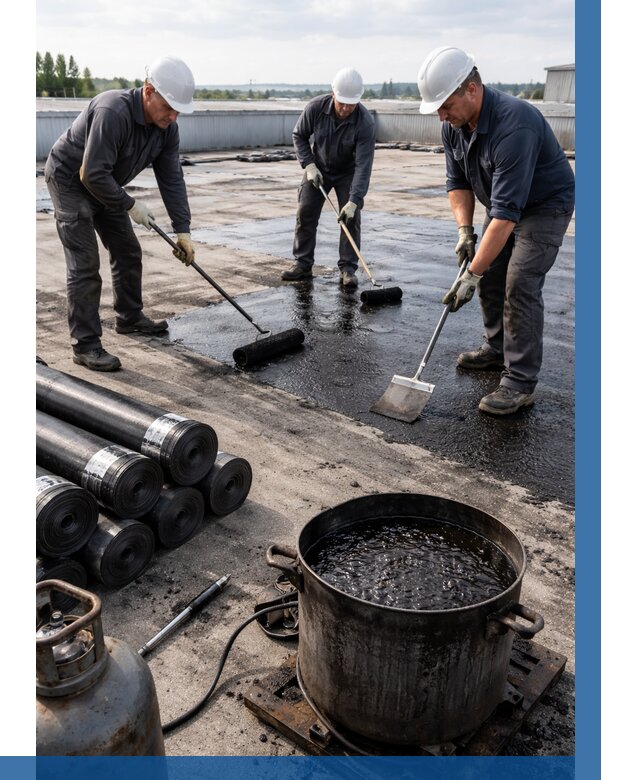 Гидроизоляция кровли мастикой в Кстове от 611 р. | ВЫСОТНИК-Ксв