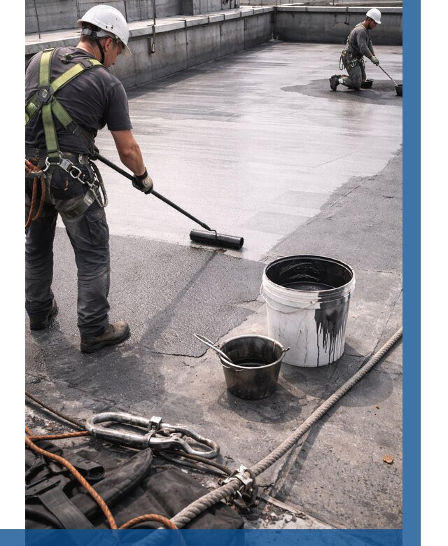 Гидроизоляция кровли жидкой резиной в Кстове от 509 р. | ВЫСОТНИК-Ксв