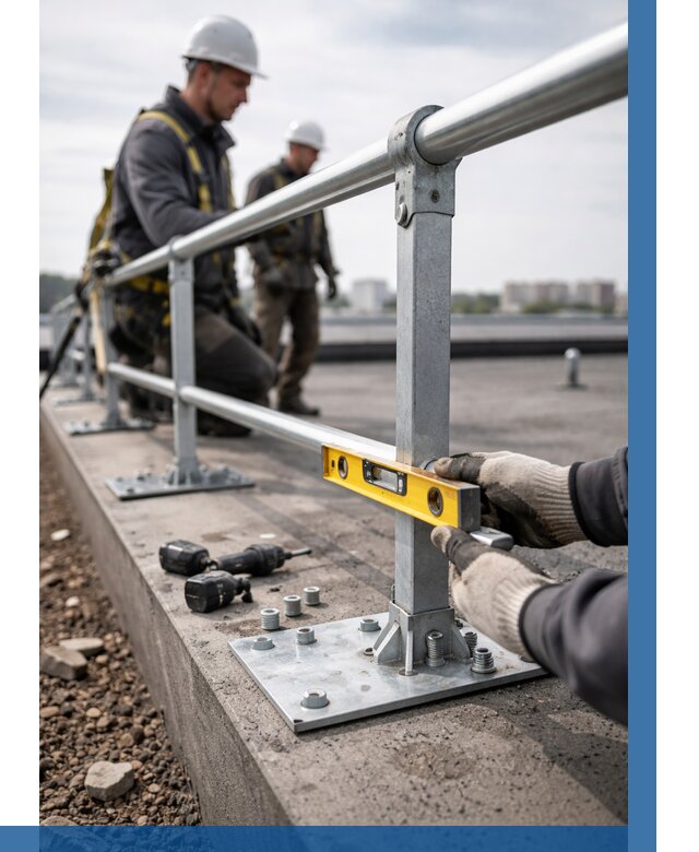 Монтаж кровельного ограждения в Кстове от 1222 р. | ВЫСОТНИК-Ксв