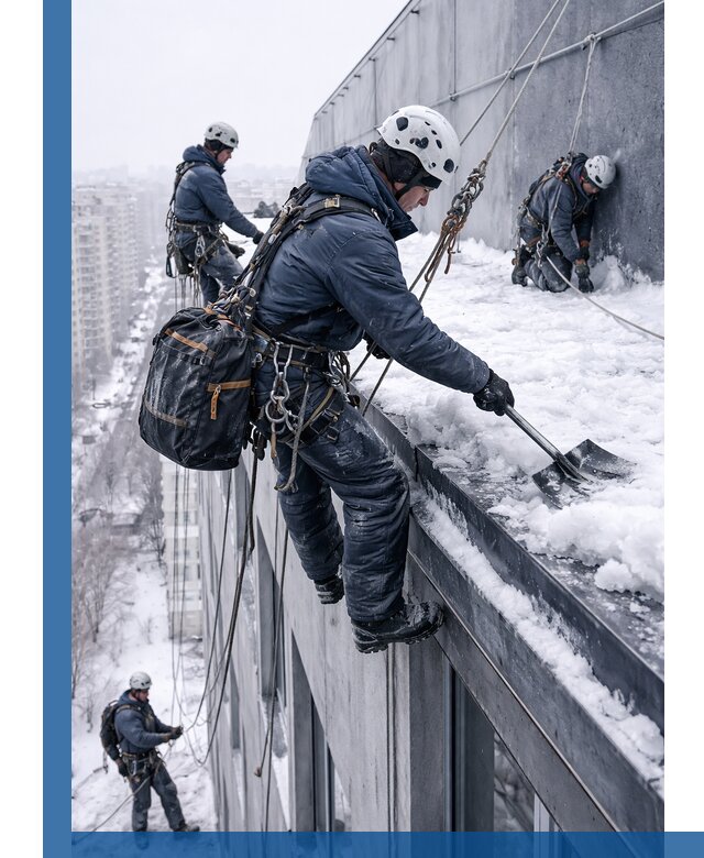 Абонентское обслуживание кровли зимой в Кстове регулярный уход