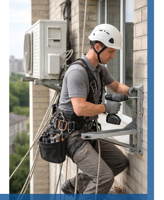 Установка кронштейнов кондиционера в Кстове от 3564 р. | ВЫСОТНИК-Ксв