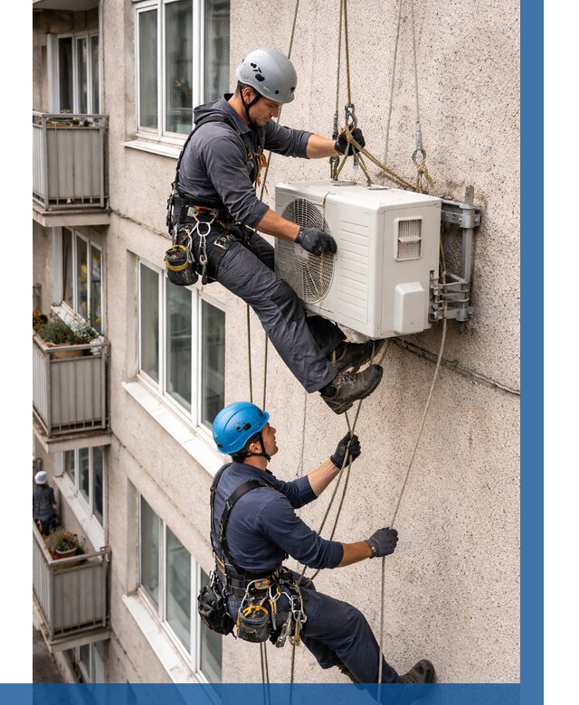 Перенос внешнего блока кондиционера в Кстове от 9166 р.| ВЫСОТНИК-Ксв