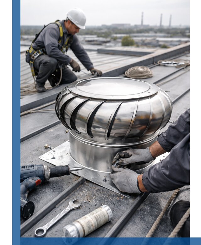 Установка дефлекторов на кровле в Кстове профессионально