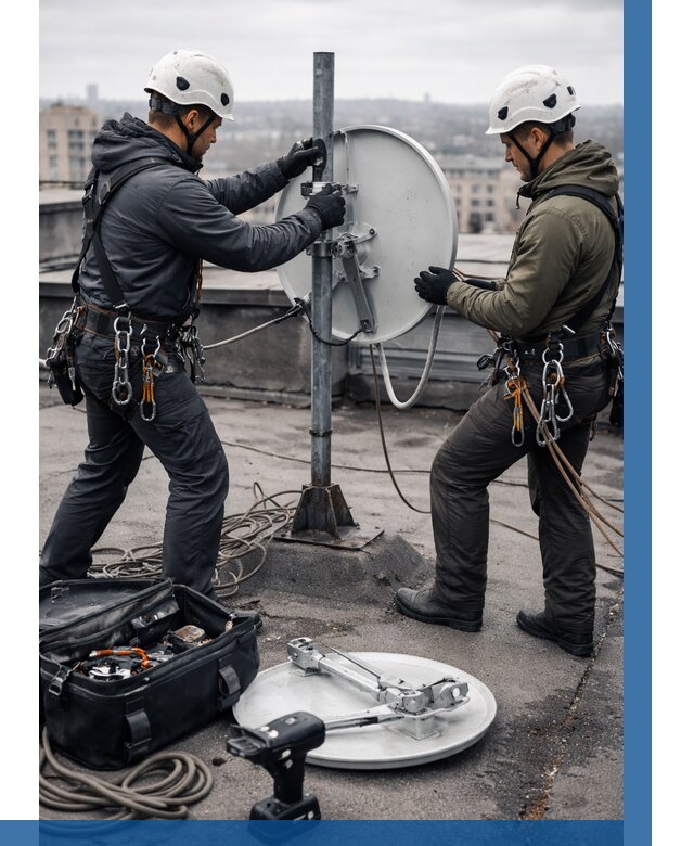 Демонтаж антенн на крыше в Кстове от 4583 р. | ВЫСОТНИК-Ксв