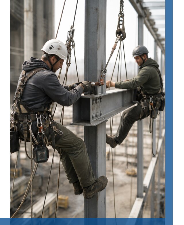 Монтаж металлоконструкций на высоте в Кстове от 3564 р. | ВЫСОТНИК-Ксв