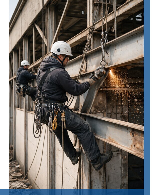 Демонтаж металлоконструкций на высоте в Кстове от 6620р. |ВЫСОТНИК-Ксв