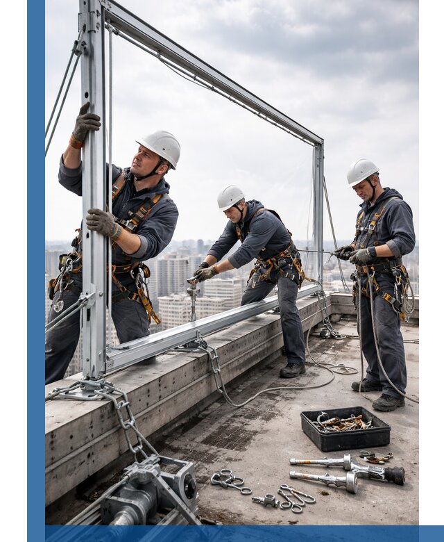 Монтаж крышных рекламных конструкций под ключ в Кстове