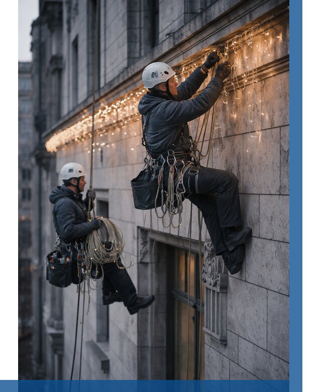 Монтаж новогодней иллюминации в Кстове от 8656 р. | ВЫСОТНИК-Ксв