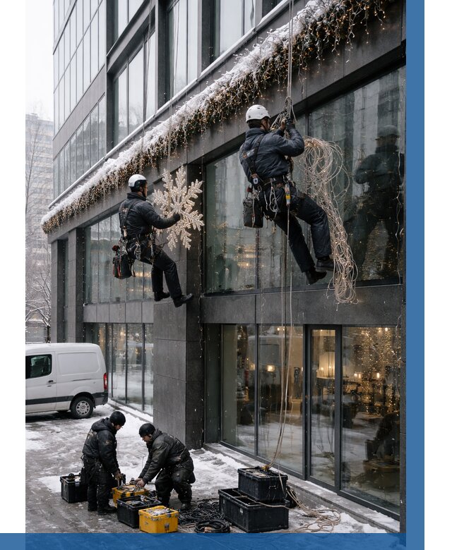 Демонтаж новогоднего оформления в Кстове от 5601 р. | ВЫСОТНИК-Ксв