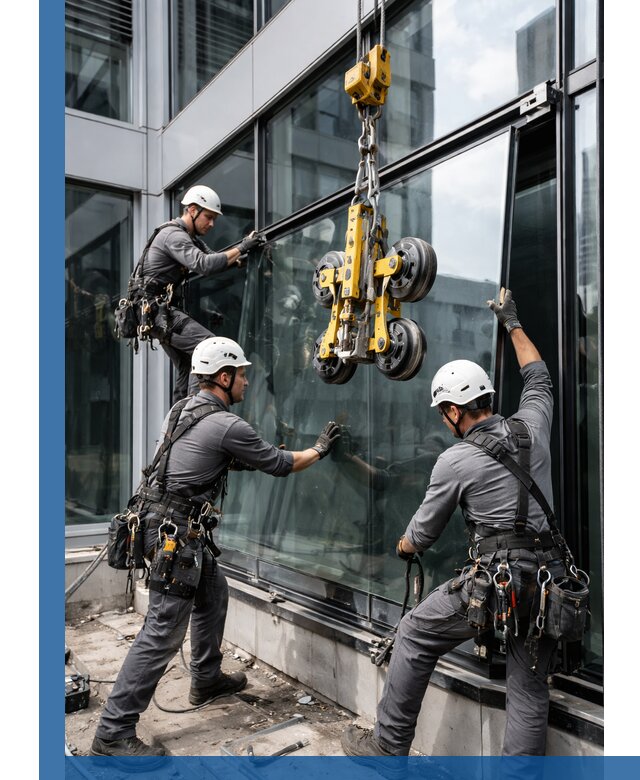 Структурное остекление фасадов в Кстове монтаж и обслуживание