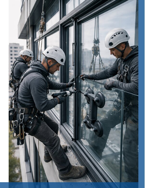 Витражное остекление зданий в Кстове от 3564 р. | ВЫСОТНИК-Ксв