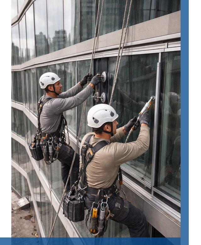 Радиусное остекление фасада в Кстове от 12221 р. | ВЫСОТНИК-Ксв