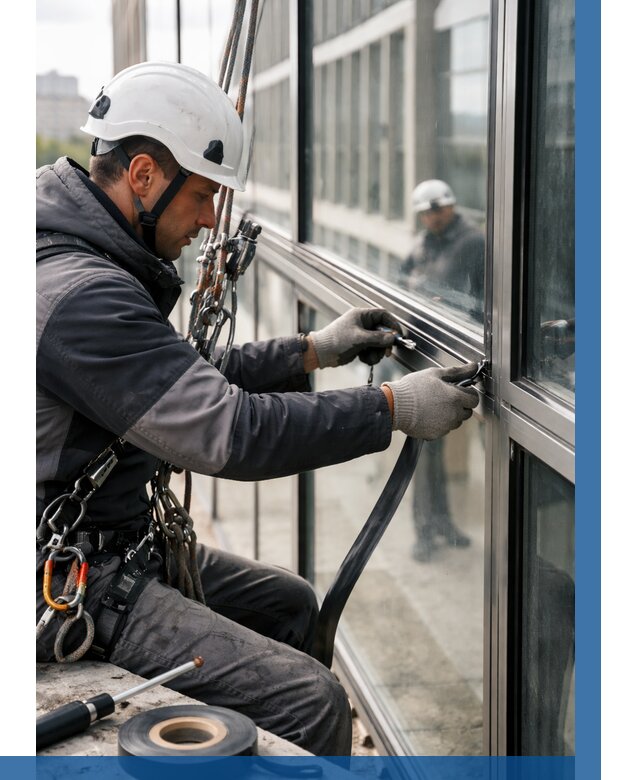 Ремонт витражных конструкций в Кстове от 3564 р. | ВЫСОТНИК-Ксв