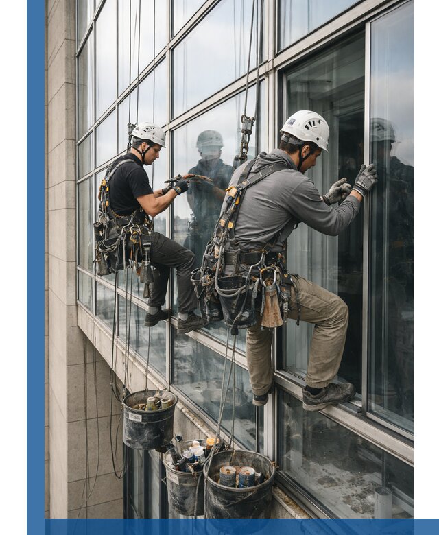 Ремонт витражных конструкций и фасадного остекления в Кстове