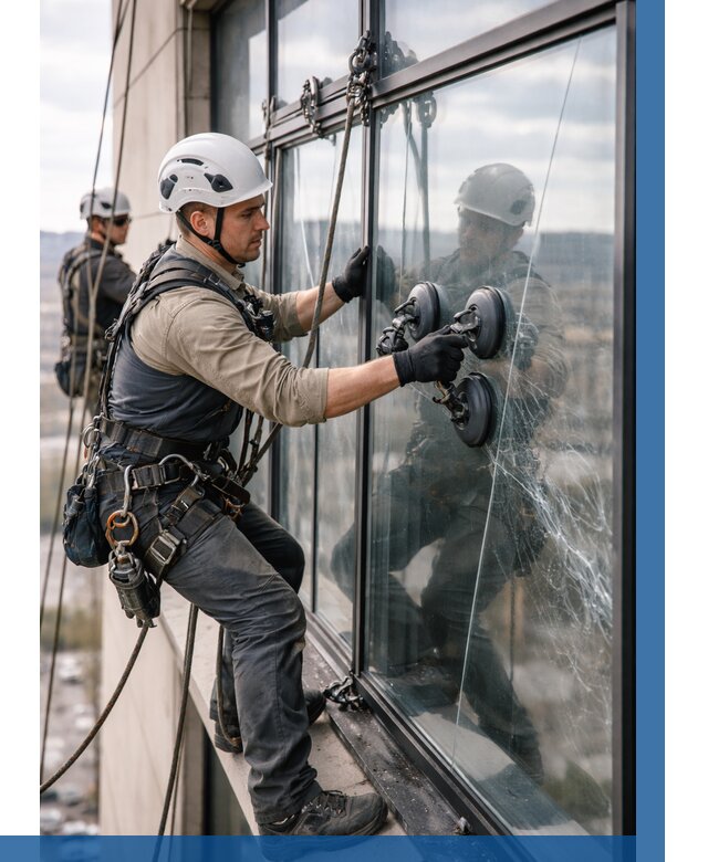 Замена стекла в витраже в Кстове под ключ от 8656 р. | ВЫСОТНИК-Ксв