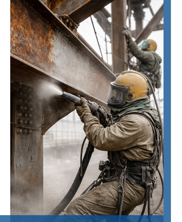 Пескоструйная очистка металлоконструкций в Кстове по 611 р.  ВЫСОТНИК-Ксв