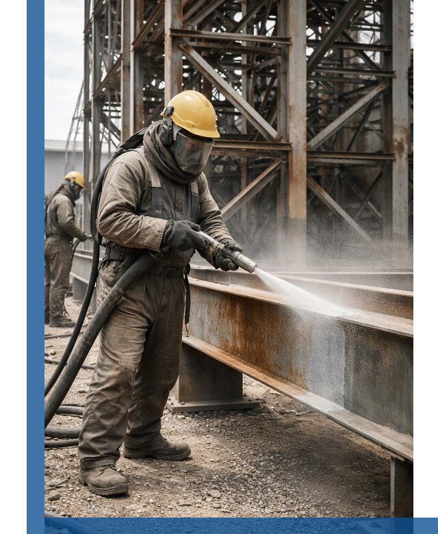 Пескоструйная очистка металлоконструкций в Кстове промышленная