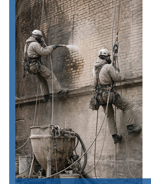 Пескоструйная очистка фасадов в Кстове профессионально