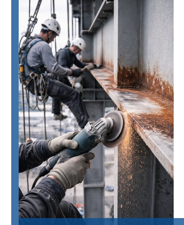 Зачистка металла от ржавчины и подготовка поверхностей в Кстове