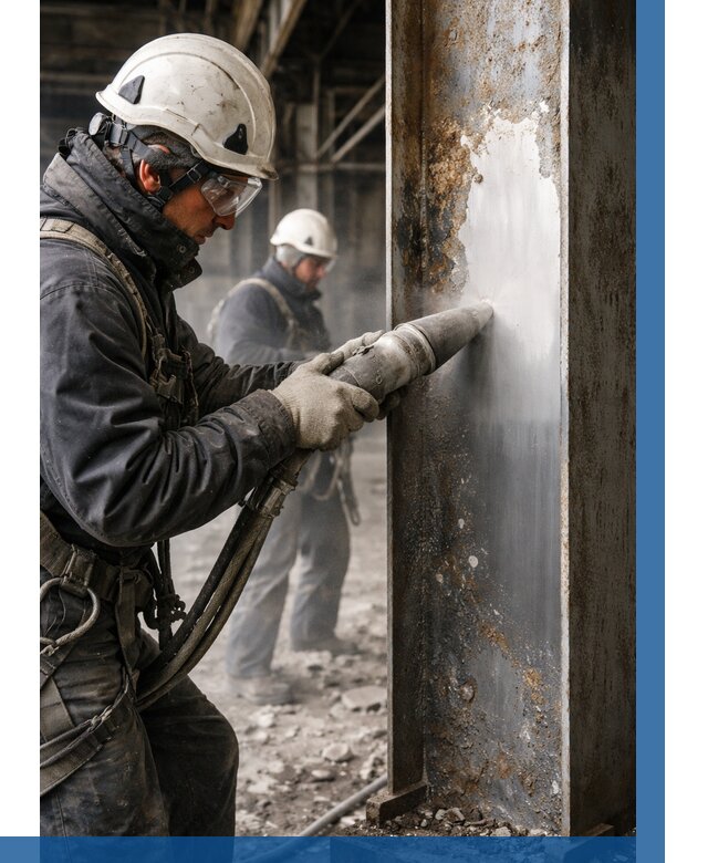 Удаление старой краски с металла в Кстове от 458 р. | ВЫСОТНИК-Ксв