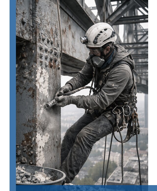 Удаление старой краски с металлических конструкций в Кстове