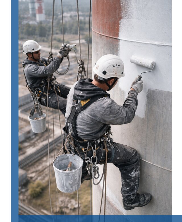 Покраска дымовых труб в Кстове: антикоррозийная защита и восстановление