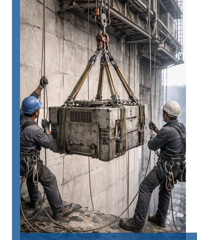 Такелажные работы на высоте, подъем и монтаж грузов в Кстове