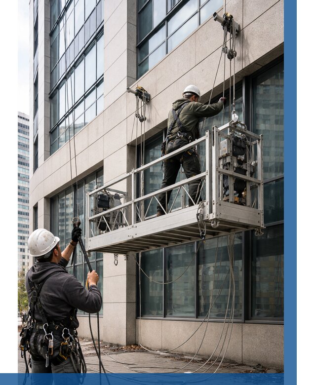 Монтаж и подъем фасадной люльки в Кстове от 12221 р. | ВЫСОТНИК-Ксв