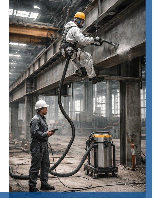 Обеспыливание конструкций в цехе в Кстове от 4277 р. | ВЫСОТНИК-Ксв